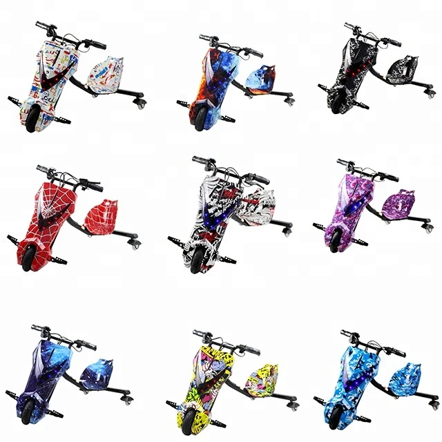 Three wheel kids car toy lithium battery mobility electric scooter with LED