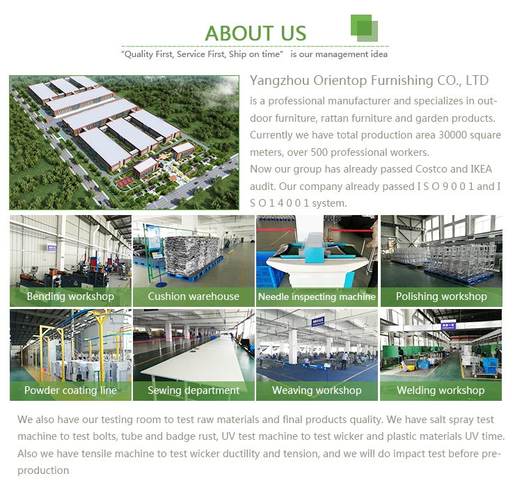 Conjunto De Comedor De Mimbre De Aluminio,Muebles De Exterior,Gran