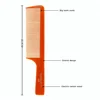 Turnleft personalized high quality plastic carbon custom printed hair combs wholesale