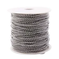 

100meters per spool 304 stainless steel material 2.4mm Type A wholesale stainless steel metal ball chain