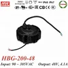 Meanwell HBG-200-48 48v round shape led strip driver