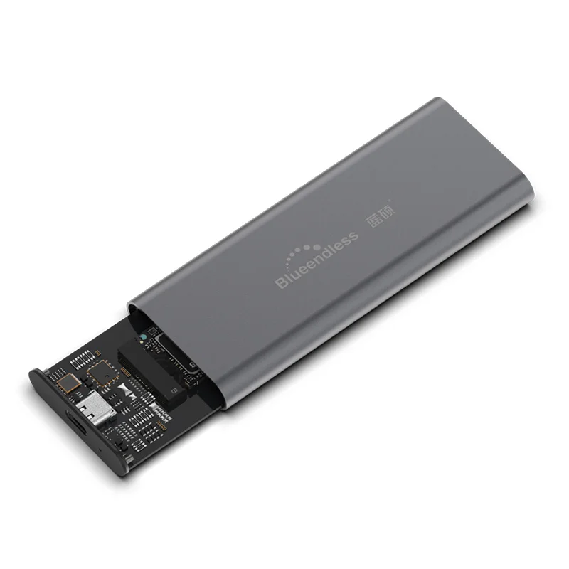 Newest PC280N aluminum m.2 ssd enclosure hard drive case type-C usb3.1 PCIE NVME ssd enclosure
