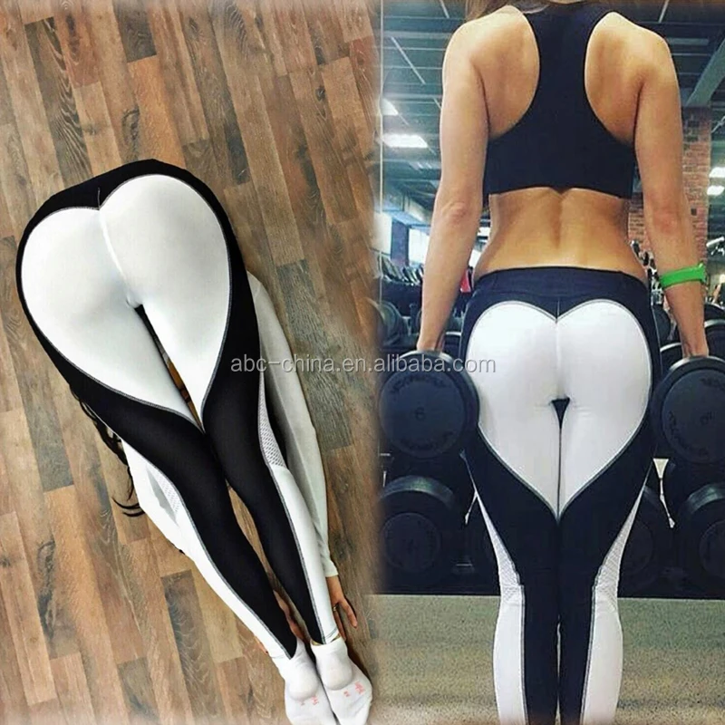 Ladies Sexy Gym Wear Yoga Pants Love 