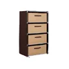 Modern folding portable chest of drawers for bedroom
