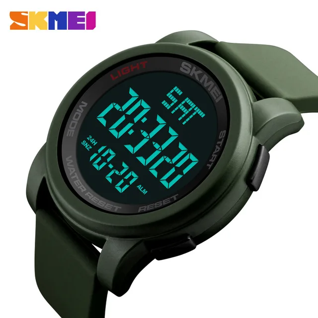 

Best Seller SKMEI 1257 ABS Case 50M Waterproof Double Time Countdown Chrono Military Wrist Watch Relogio Masculino