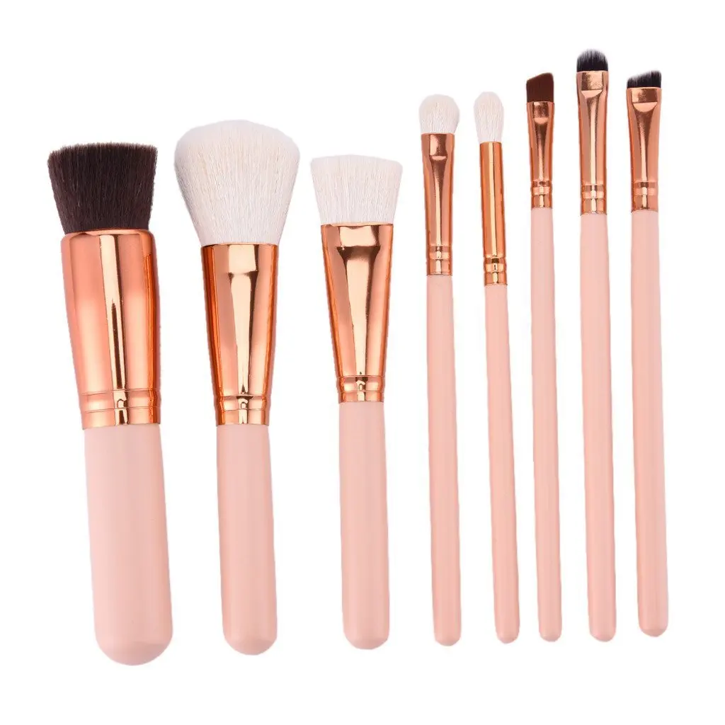 Redcolourful 8Pcs Practical Cosmetic Makeup Brushes Multifunctional Makeup Brushes Set Tools