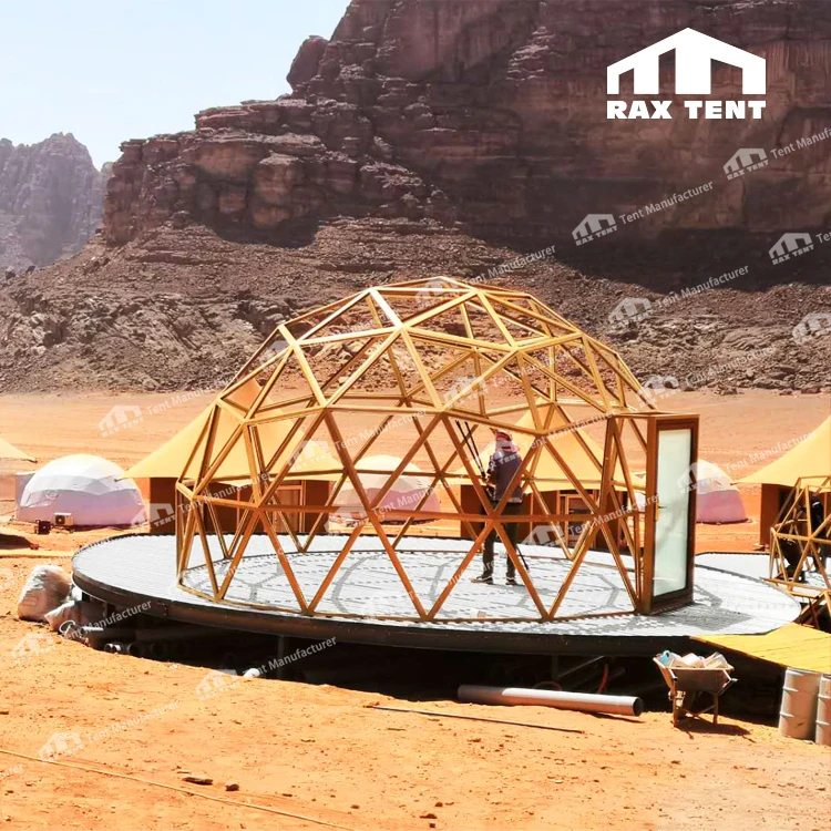 

Factory Price Geodesic Dome Tent with Tempered Glass Dome House Glamping Site Dome Tent for Camp Hot Sale