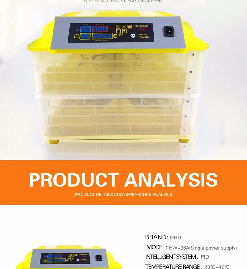 Hhd Top Selling New Designed Solar Quial Eggs Incubator In South Africa