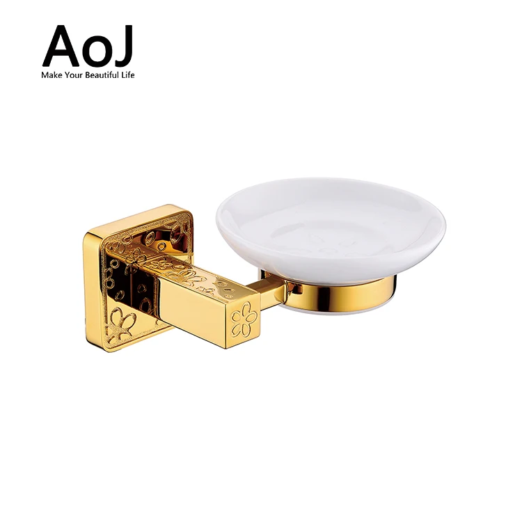 
Luxury in-wall gold plated metal double bathroom cup holder Luxury in-wall gold plated metal double bathroom cup holder