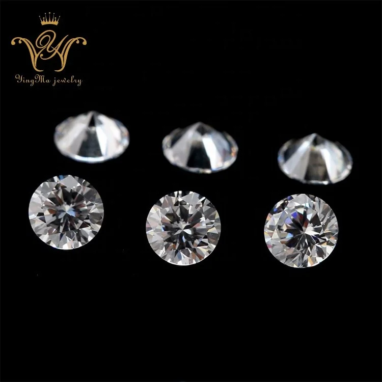 

Factory Price Wholesale AAAAA Quality Round Shape CZ Stone Machine Cut Cubic Zirconia