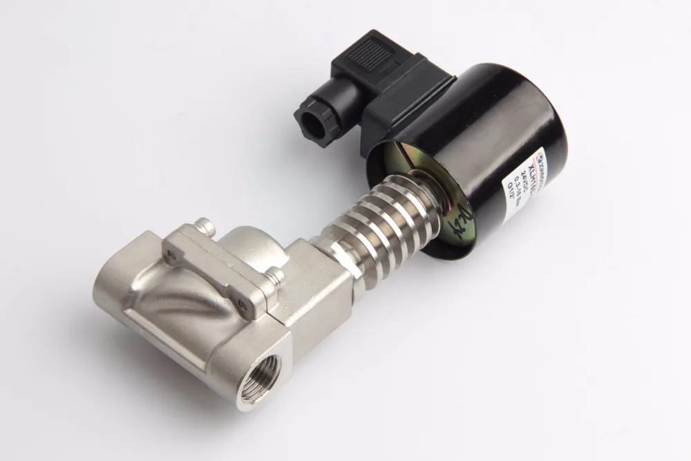 Xhnotion 300 Degree High Temperature 24v Stainless Steel Steam Solenoid