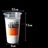 beverage use PP/PET disposable plastic cup with lid