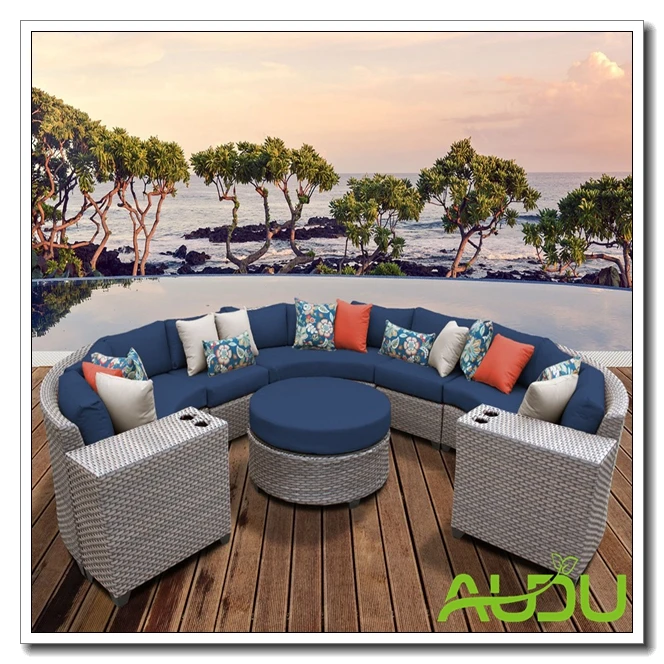 Oxford Rattan 4 Seater Lounge Set In Onyx Cocoa With Olefin Fabric