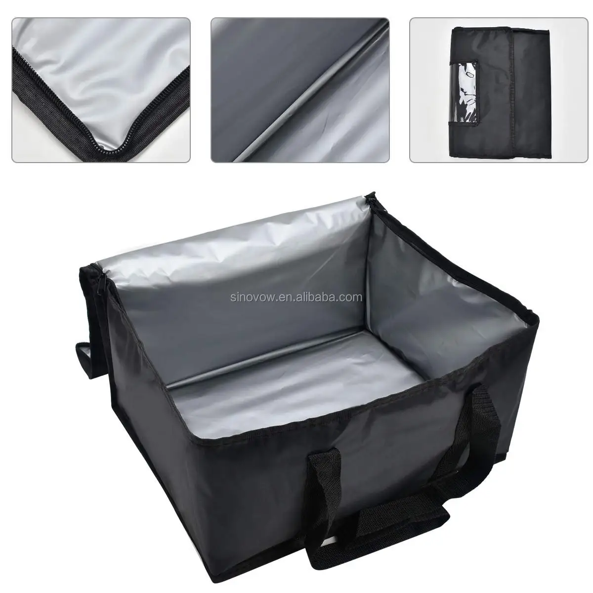 insulated nylon food delivery bag