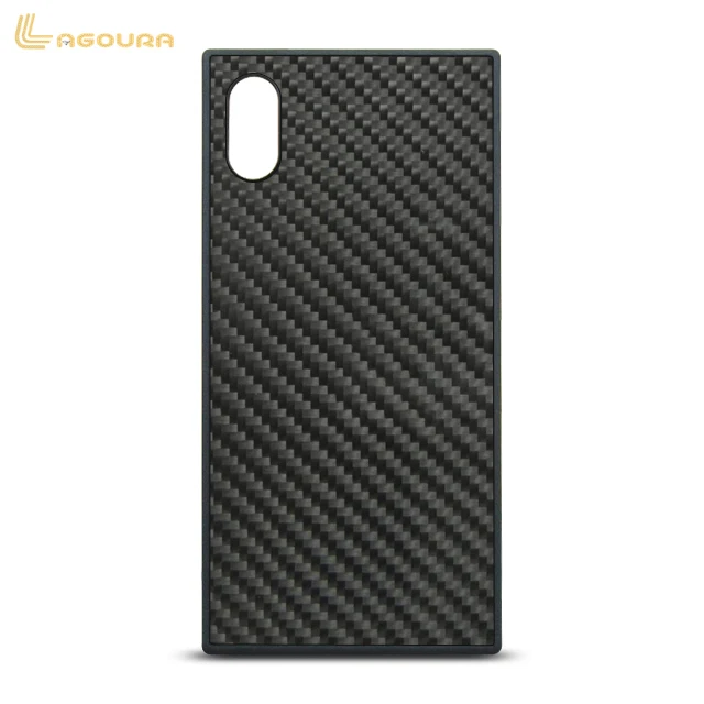 

TPU +PC carbon fiber mobile phone case for iPhoneX, Black