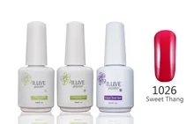 3 packs iLuve Professional Sweet Thang Red Nail Gel Polish UV LED Lamps Gel 15ml Base