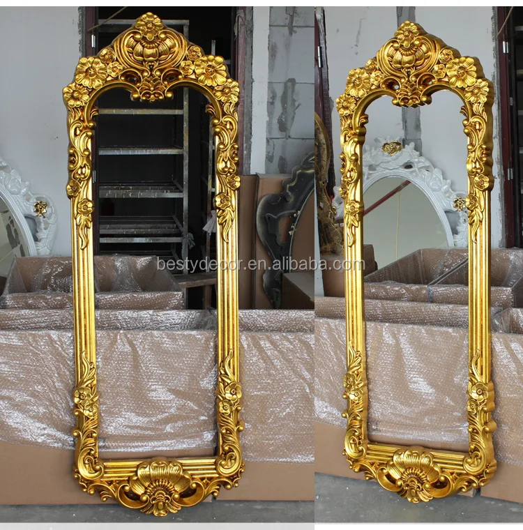 

new carved hotel ornate wall PU mirror frame, Can be changed as per your request