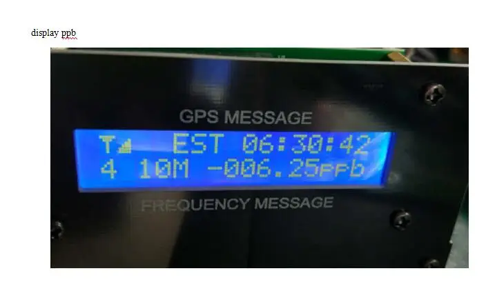 GPSDO GPS colck 10 m avec écran LCD Fréquence message disciplinée oscillateur