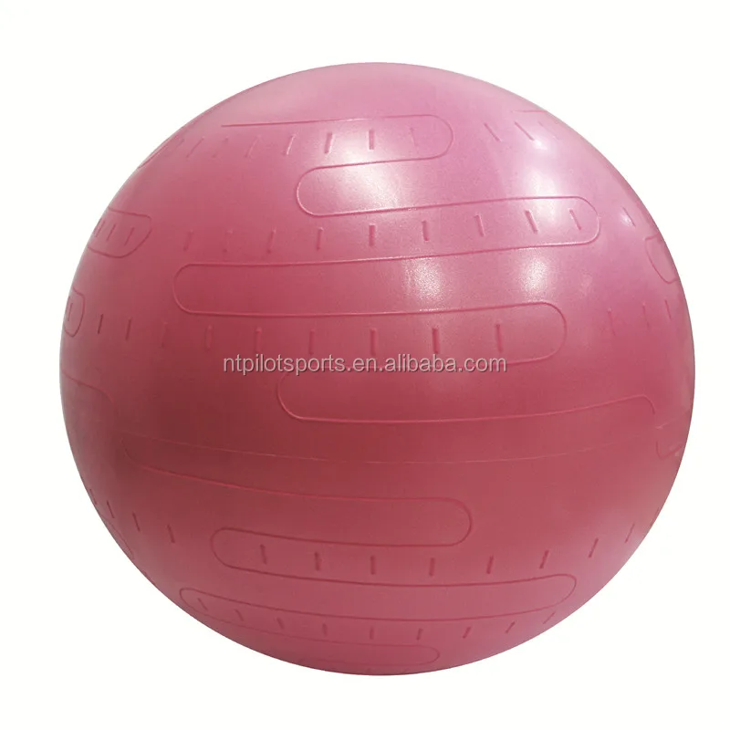 PILOT SPORTS screen printed Gym fitness anti burst balance custom pilates yoga ball