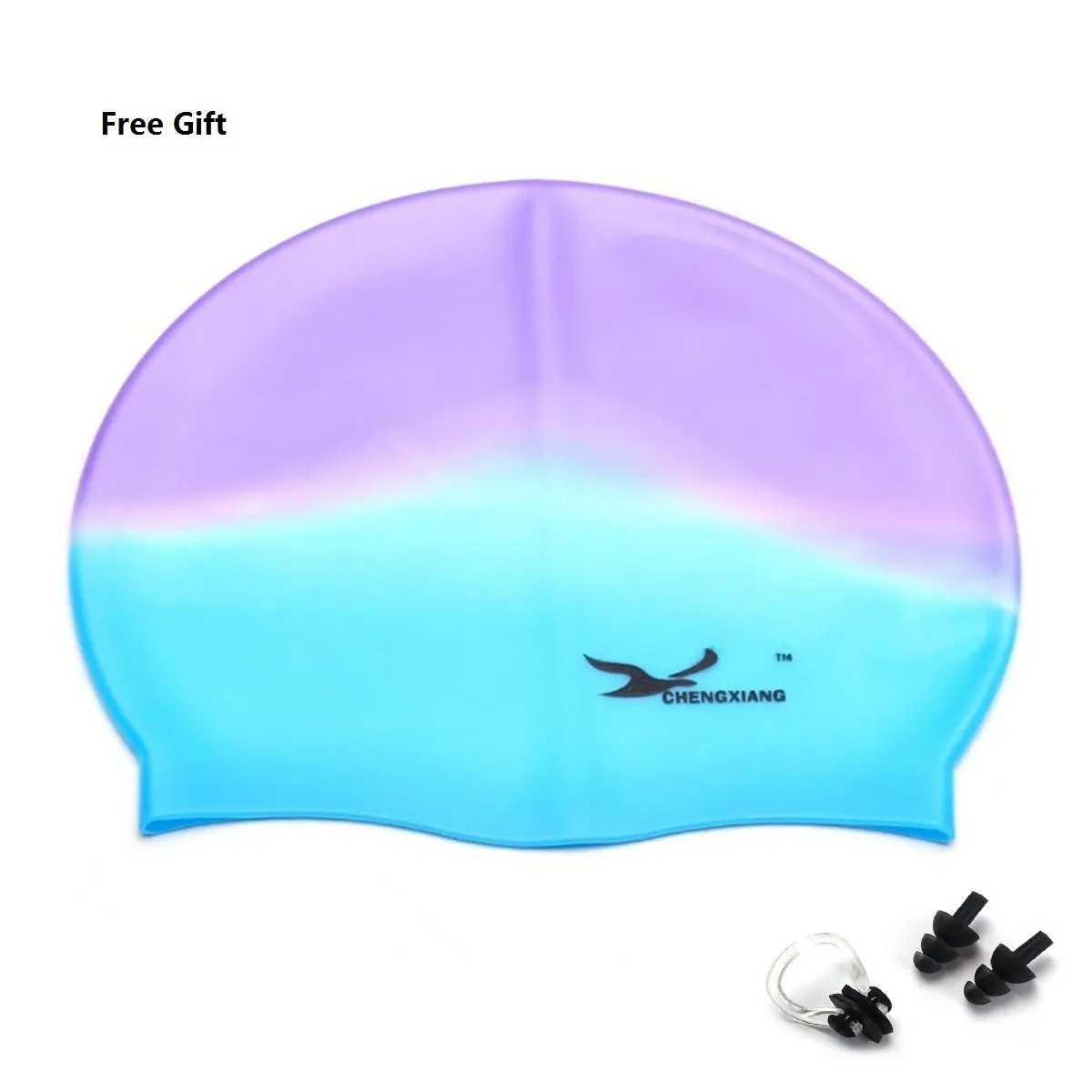 Keeps Hair Dry Waterproof Premium Silicone Swimming Caps Royal Swim Cap