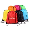 Original factory cheap polyester custom promotional drawstring bag