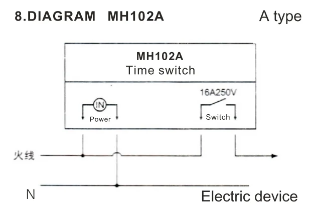 Timing switch перевод. Electronic switch type 240 схема.
