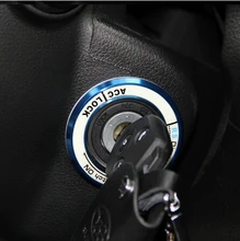 Car luminous aluminium alloy ignition key ring cover decoration sticker For Kia RIO ceed sportage Hyundai Solaris IX35 I30