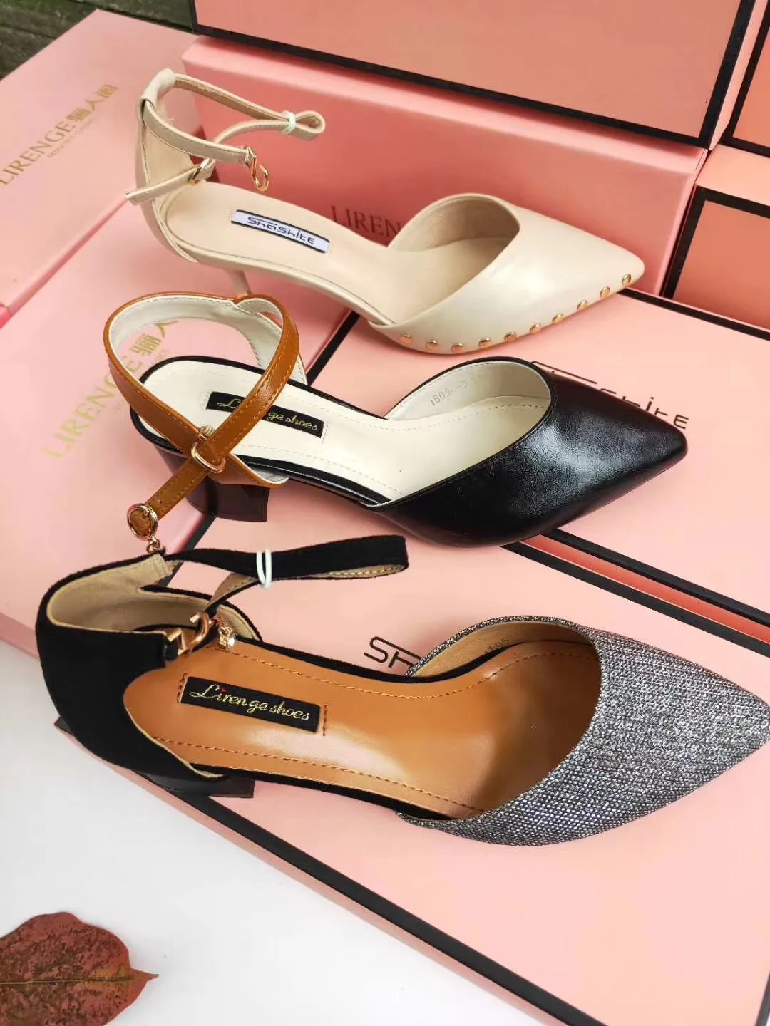 Direct Factory Sale Liquidation Bulk Wholesale Latest Shoes Women Heel