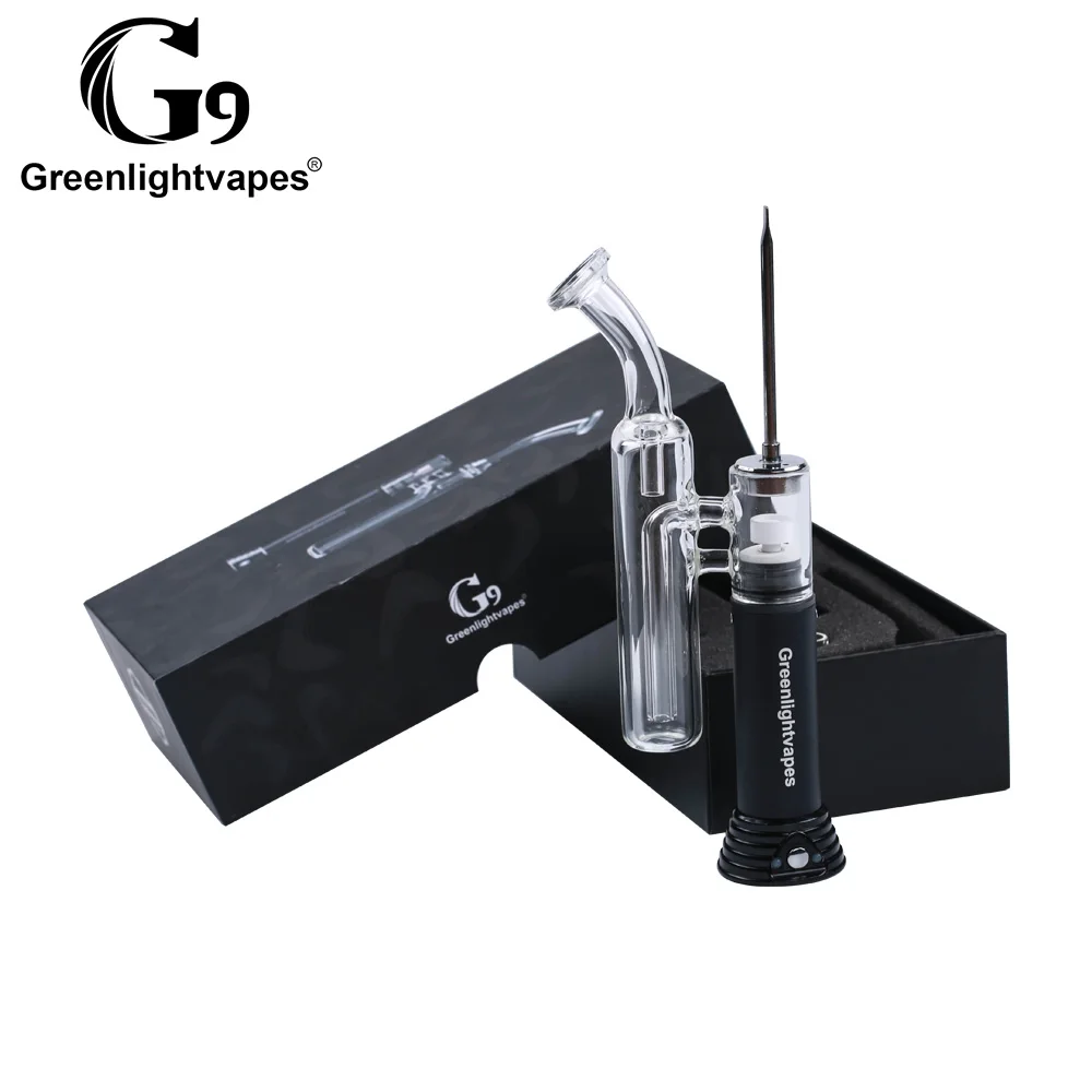 GreenLightVapes G9 portable H-enail vaporizer dab rig with powered rechargeable 1500mAh battery huge vapor vaporizer pen