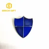 European cross shield pattern custom logo metal badge manufacturer