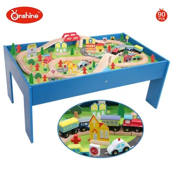 toy train table set