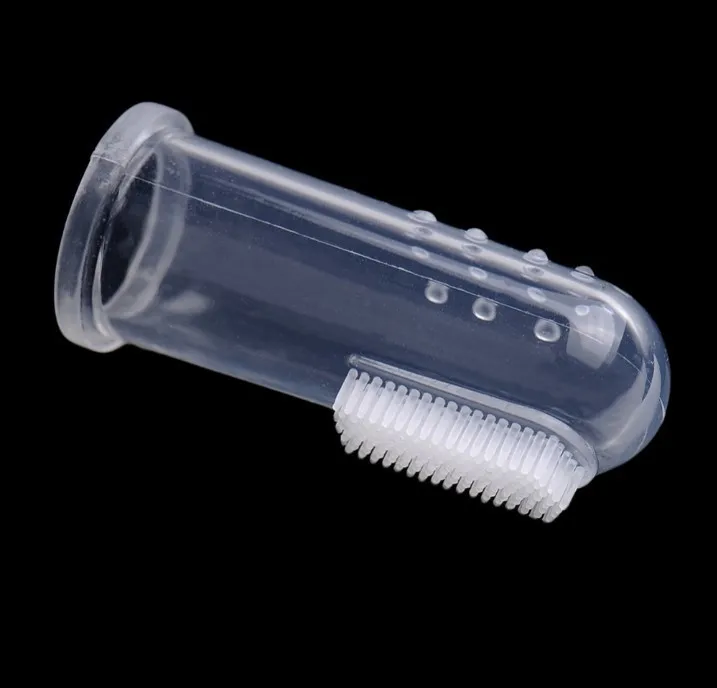 

Silicone Pet Dog & Cat Finger Toothbrush for SMALL to MEDIUM pet Dental Hygiene Brushes, White