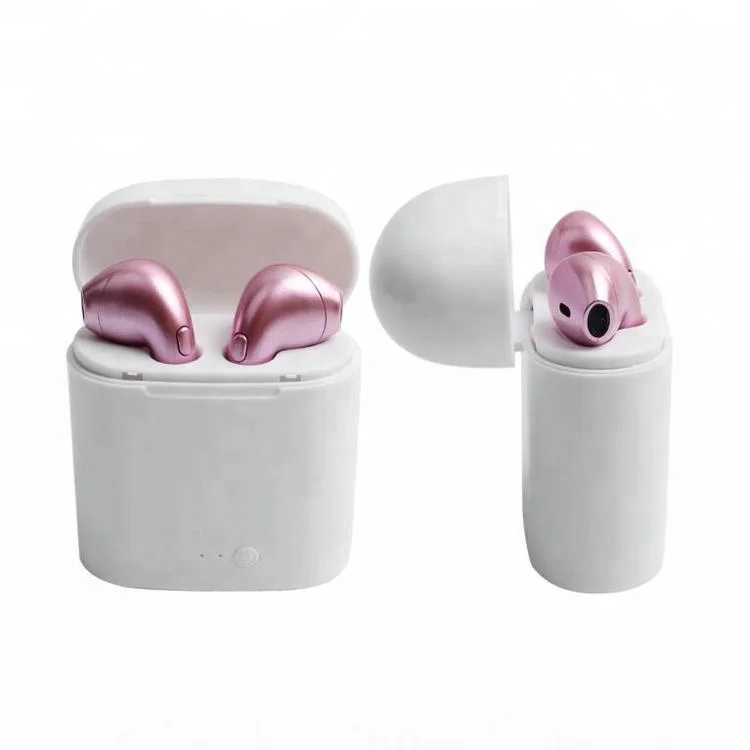 

Pairs v4.2 i7 i7s stereo blue tooth wireless earbuds high-end, White;black;other colors