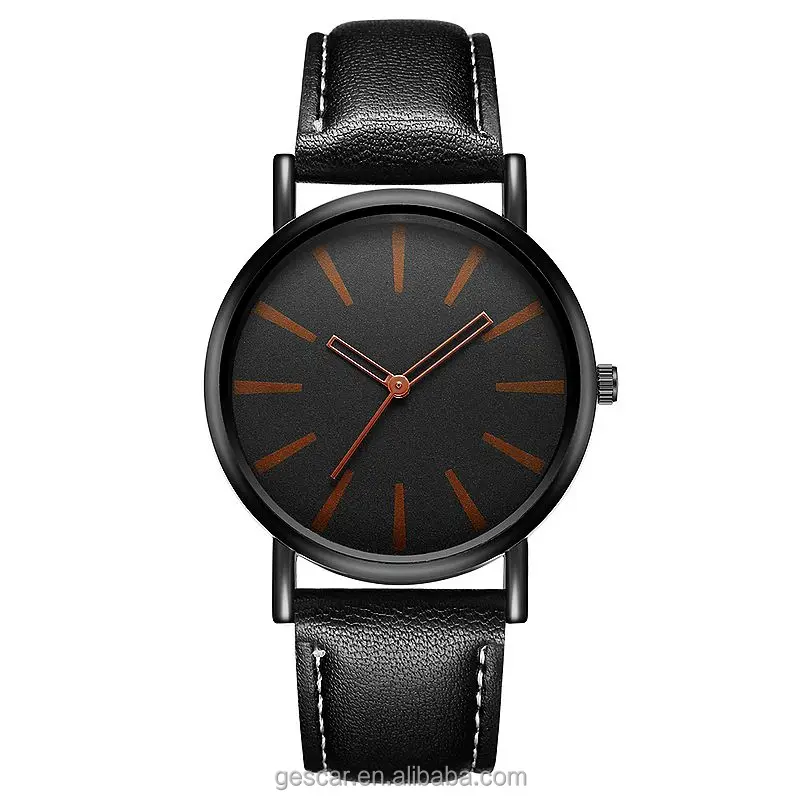 

611 fashion no logo wrap quartz casual leather wrist watch