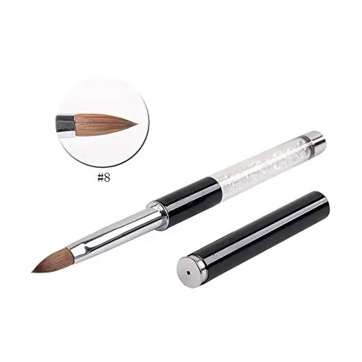 

1Pc Acrylic Nail Art Brush Kolinsky Sable Hair Nail Tools 8#