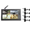 4-cameras 1-monitor 7" Wireless IR Baby Monitor CCTV Security Video Recorder
