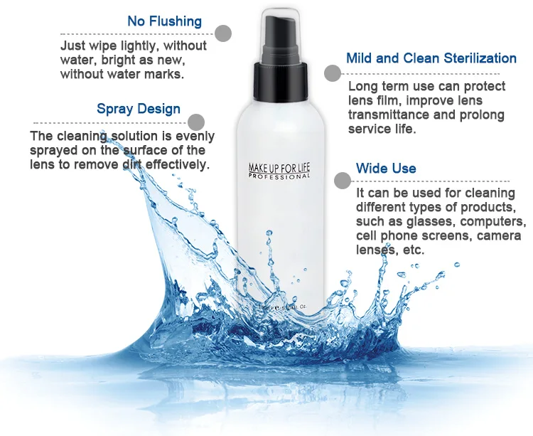 Professional Natural Safety Eyes Eyeglass Cleaner Ingredients Spectacle Glasses Lens Spray