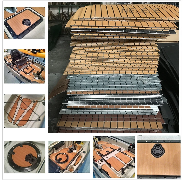 New Fashion customized Boat Decking Sheet Non-Skid EVA Foam Self-Adhesive Yacht Decking Pad