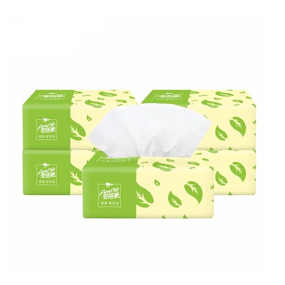 

Personal Facial Tissue Absorbent Absorbing with Logo Printed Oil Blotting Paper, White color