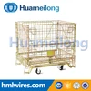 Warehouse stackable storage steel roller cage