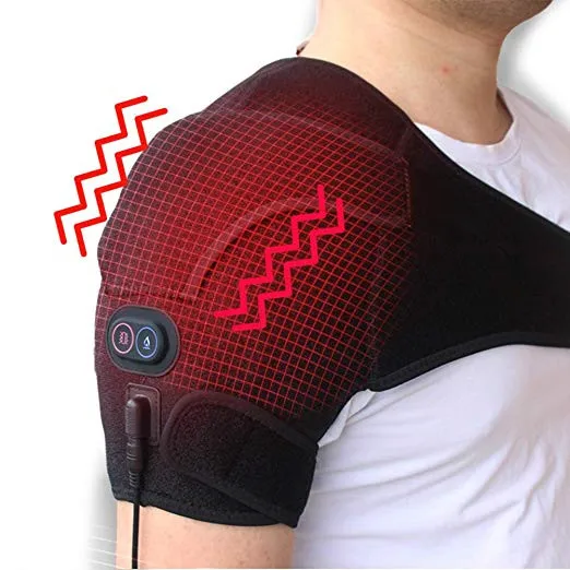 

Heated Shoulder Wrap Brace, Heating Pad Support Brace for Rotator Cuff, Joint Capsule