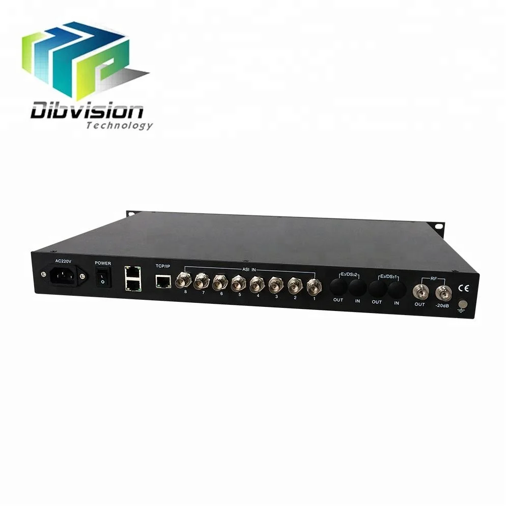 

8chs FTA dvb-s2 tuners to qam transmoulator mux scrambler