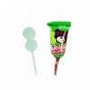 Super Sour Foot Shaped Bubble Gum Lollipop Gum Candy Lollipop
