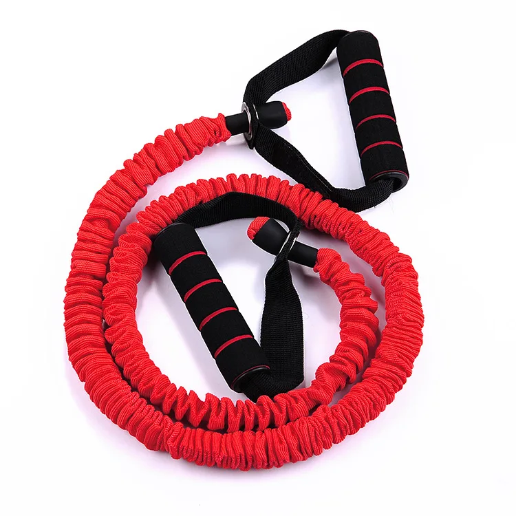 Custom Resistance Exercise Band Power Bungee Cord Tubing With Foam