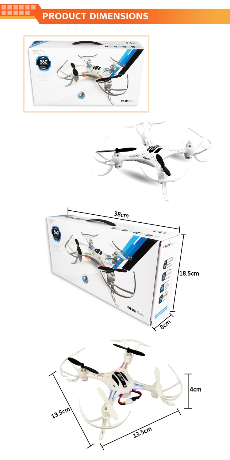 Built-in 6 Axis Gyro Induction Magic remote control smart drones profesionales with Three Kinds of Speed