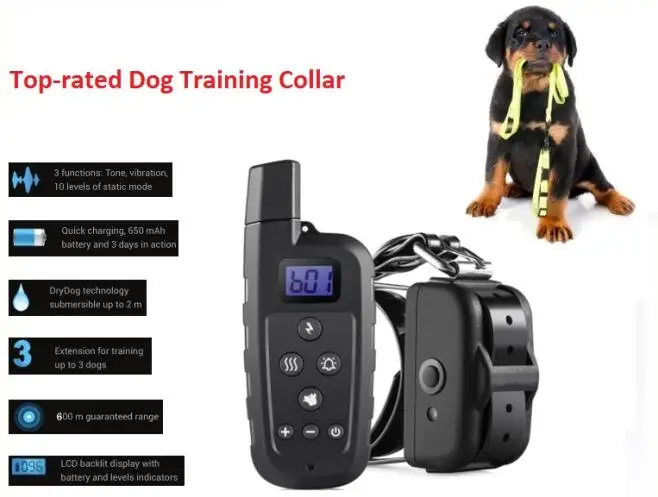 Waterproof and Rechargeable dog beeper collar for hunting