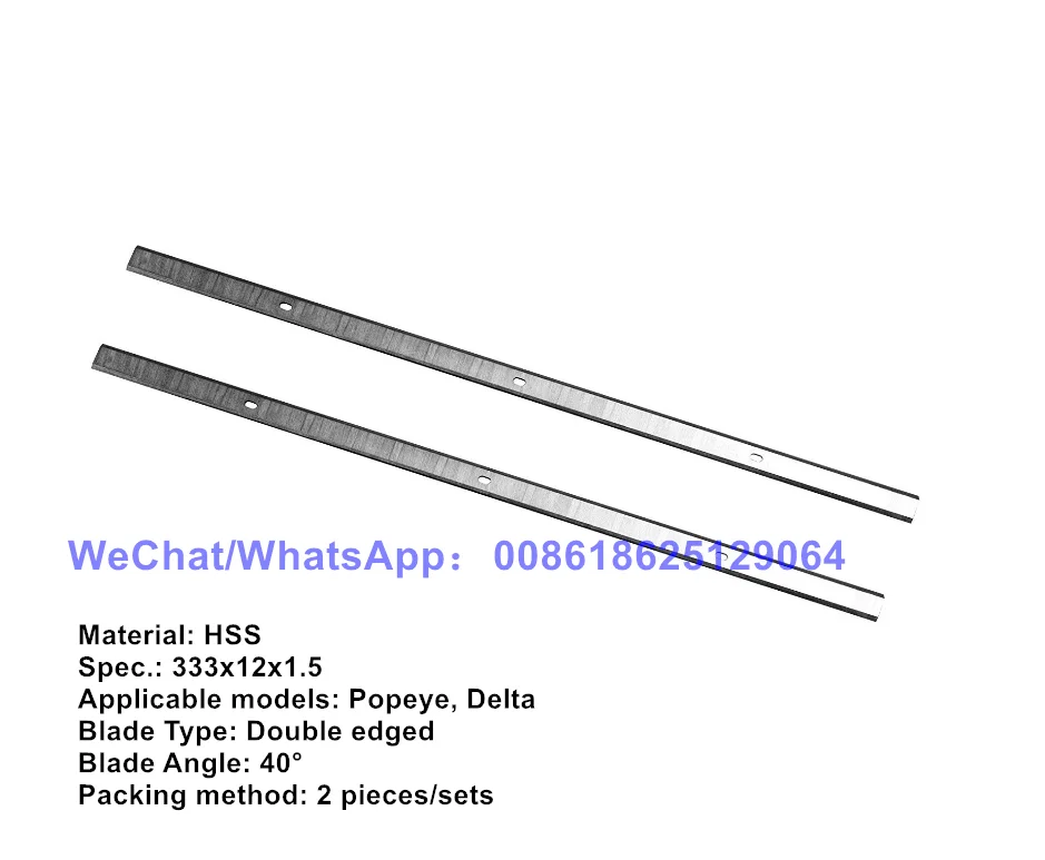Hss Delta22560 Tungsten Carbide Wood Planer Blades Double Edged 12