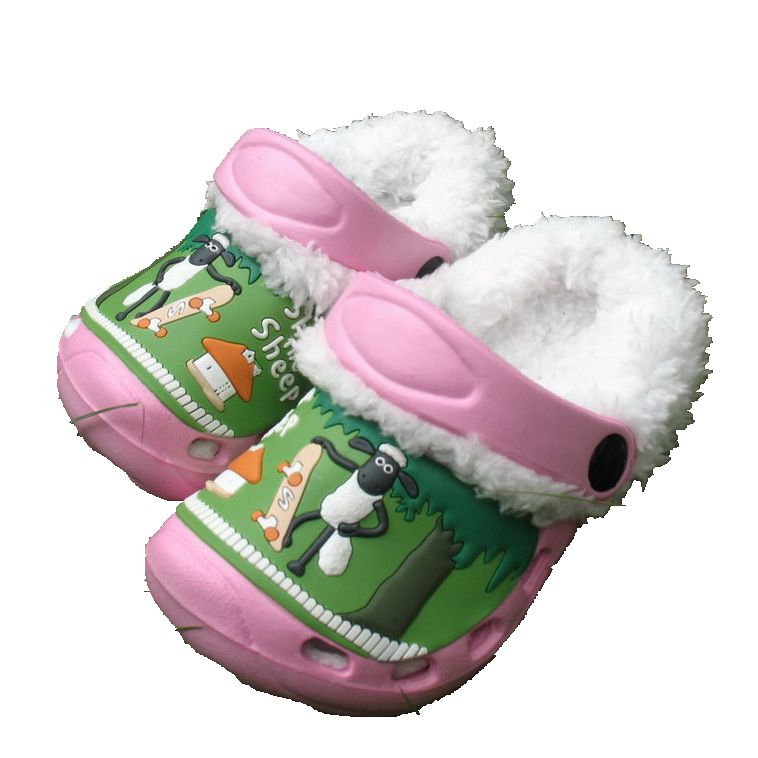 

Wholesale Winter Slippers Cotton Fabric Slippers EVA Clogs For Kids For Home & Outdoor Size