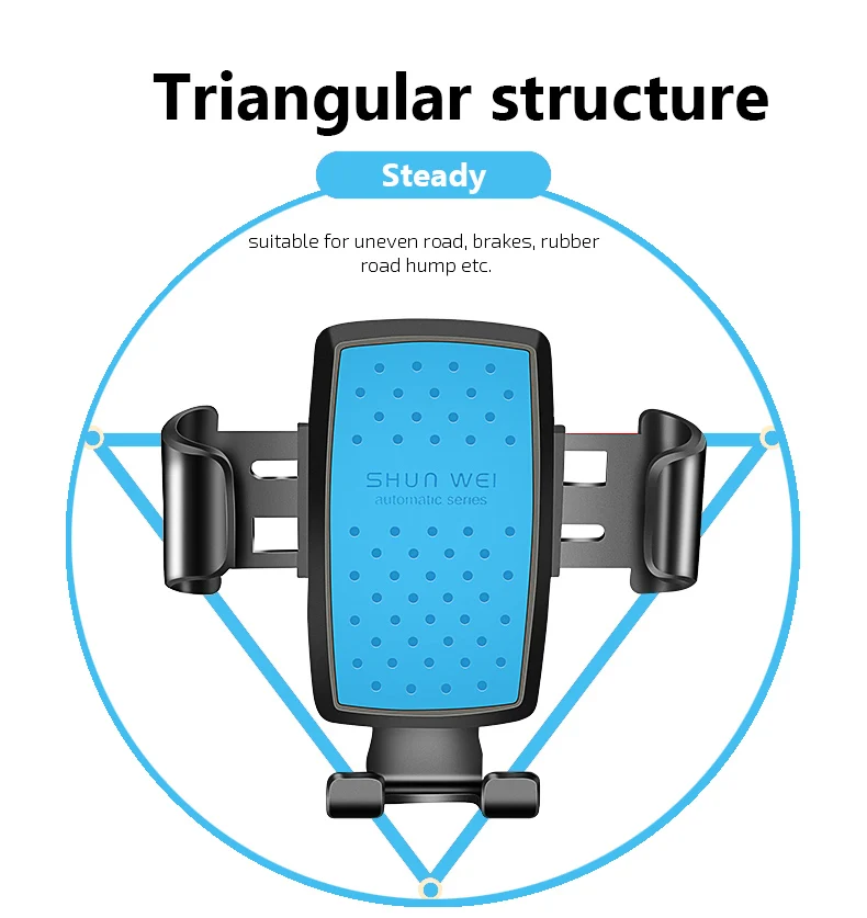 Car auto Air Vent Gravity Linkage Auto Lock and Auto Release One hand Operate Holder Cell Mobile Phone Universal Stand