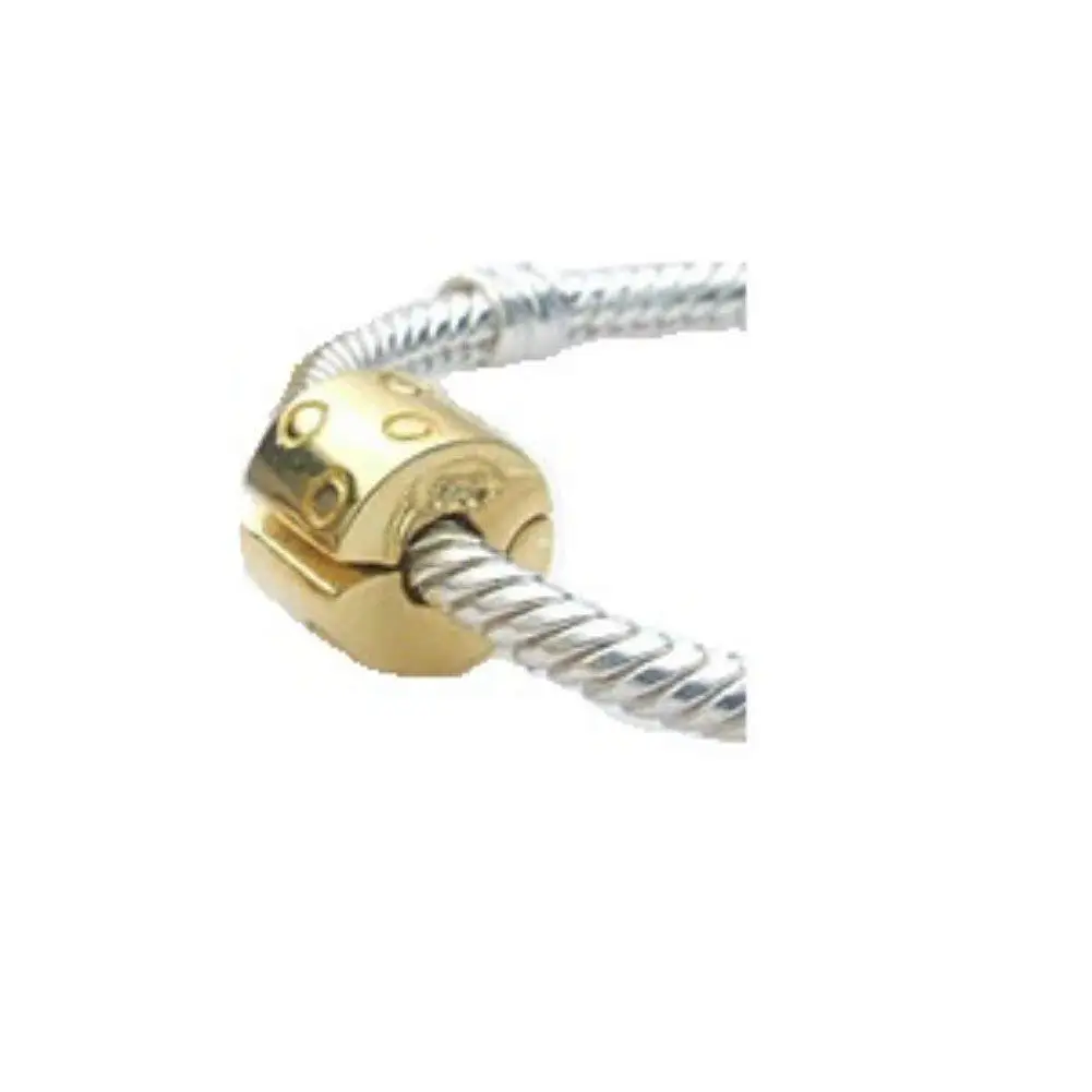 .925 Sterling Silver Clip Stopper/spacer Bead Fits European Brand Charms